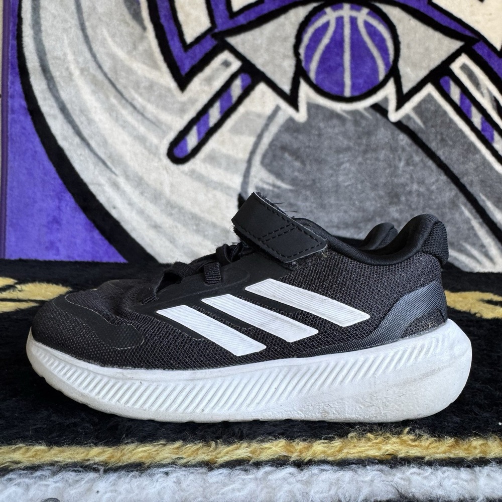 Size 10c - Adidas Runfalcon 5 EL I Unisex toddler Sneaker Black